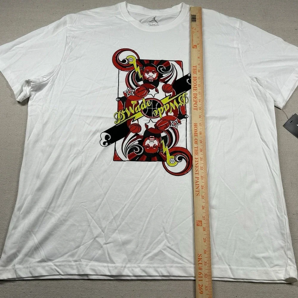 Jordan Shirt Mens 3xl Dwayne Wade Basketball NBA 33 Retro Graphic Tee